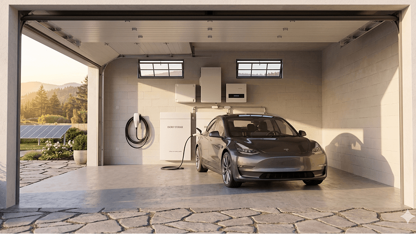 Modern home installation of battery storage